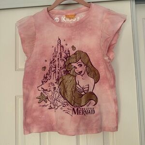 Cotton:On Disney Pink 100% Australian Cotton Little Mermaid Tee Size 9-10